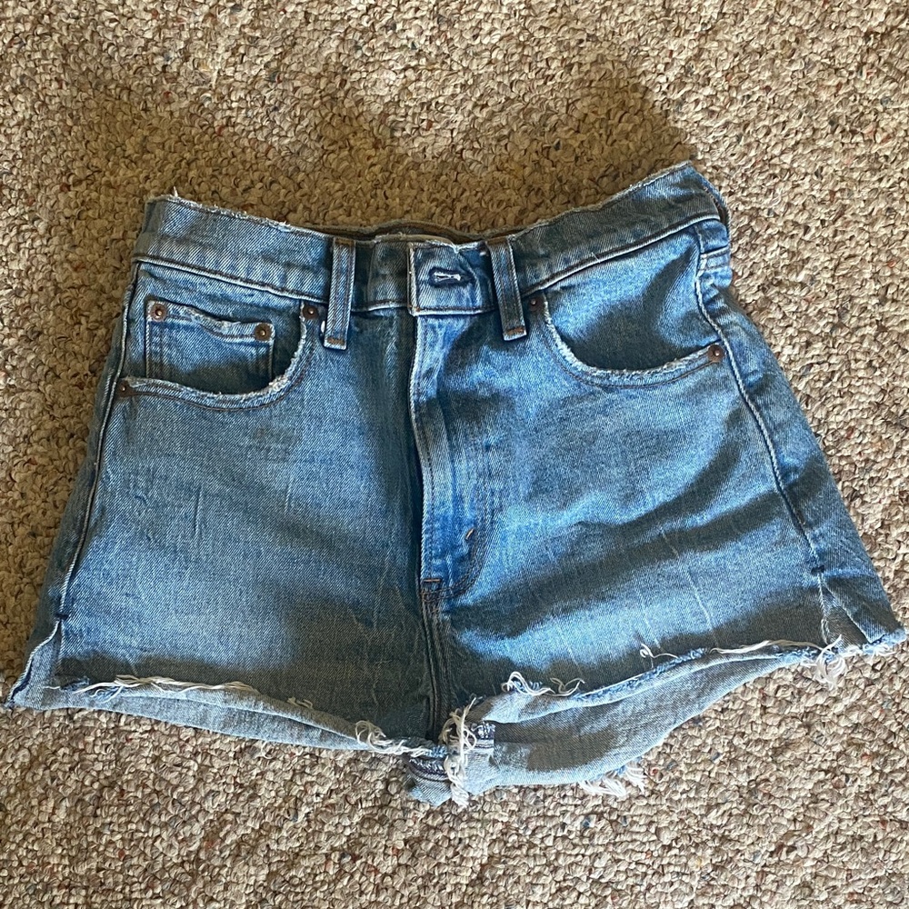 Abercrombie & Fitch Light Blue Denim Shorts